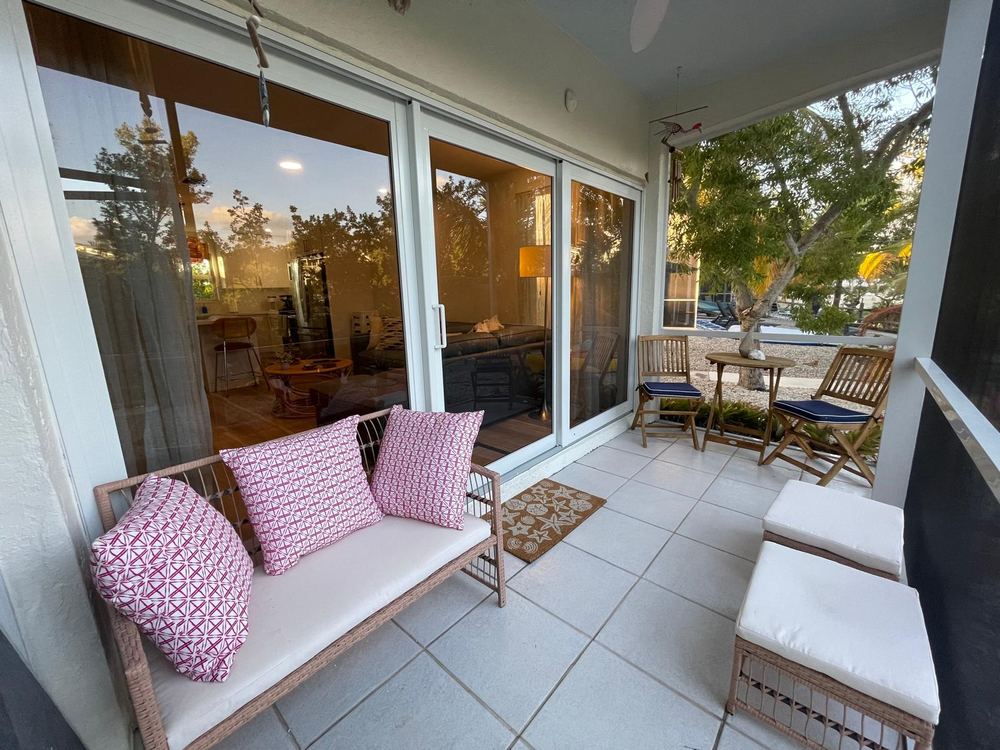 Back terrace